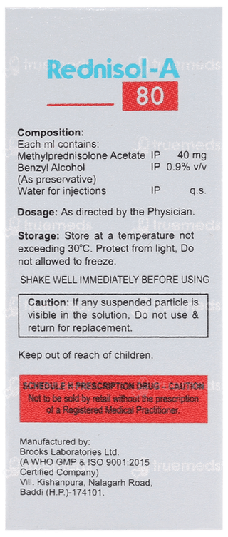 Rednisol A 80 Injection 2ml